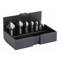 Jogo de Brocas Escareadoras 90º com Encaixe Hexagonal 1/4' en Caixa de plastico. HSS

-Brocas
-6.3/8.3/10.4/12.4/16.5/20.5mm